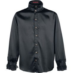 KuroNeko Shinny Victorian Blouse Koszula czarny. Czarne koszule męskie marki Leonardo Carbone, s, z materiału, z długim rękawem. Za 99,90 zł.