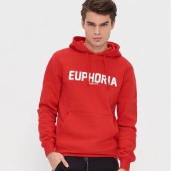 Bluza z napisem - Czerwony. Czerwone bluzy męskie House, s, z napisami, bez kołnierzyka, bez rękawów, bez kaptura. Za 69,99 zł.
