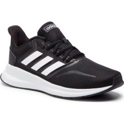 Buty adidas - Runfalcon F36199 Cblack/Ftwwht/Cblack. Czarne buty sportowe męskie Adidas, ze skóry ekologicznej, bez zapięcia, do biegania. Za 199,00 zł.
