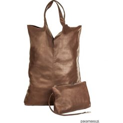 Kosmetyczki damskie: Torba skórzana z kosmetyczką CHOCOLATE LOOK