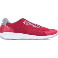 Buty SEBAGO. Czerwone buty sportowe męskie Sebago, z gumy, bez zapięcia, żeglarskie. W wyprzedaży za 265,00 zł.