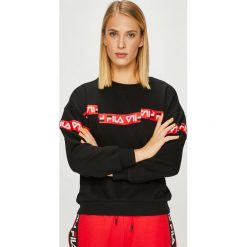 Fila - Bluza. Czarne bluzy damskie z nadrukiem marki Fila, s, z bawełny, bez kaptura. Za 379,90 zł.