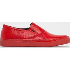 Lee Cooper - Tenisówki. Czerwone trampki męskie Lee Cooper, bez wzorów, ze skóry, bez zapięcia. Za 329,90 zł.