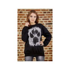 Bluza UNDERWORLD casual Łapa. Szare bluzy damskie Underworld, m, z nadrukiem, z bawełny, bez rękawów, bez kaptura. Za 119,99 zł.