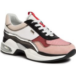 Sneakersy KARL LAGERFELD - KL61728 Pink Mix Textile. Białe półbuty damskie KARL LAGERFELD, ze skóry. Za 989,00 zł.