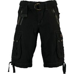 Bermudy "Paparazzi" w kolorze czarnym. Czarne spodenki i szorty męskie Geographical Norway Men, s, w paski, ze skóry. W wyprzedaży za 128,95 zł.