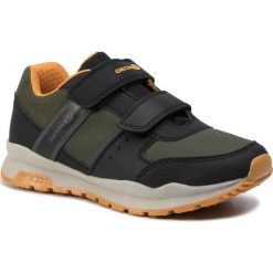 Sneakersy GEOX - J Coridan B. A J925DA 0CEFU C0099 S Military/Yellow. Czarne trampki chłopięce Geox, bez wzorów, ze skóry ekologicznej, na rzepy. Za 219,00 zł.