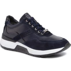 Sneakersy GUESS - Marcus FM8MAR LEA12 BLUE. Niebieskie sneakersy męskie Guess, bez zapięcia. Za 649,00 zł.