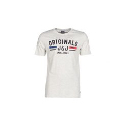 T-shirty z krótkim rękawem Jack Jones JORREGENTLY. Białe t-shirty męskie Jack & Jones, s, bez wzorów, bez kołnierzyka, krótkie. Za 63,20 zł.