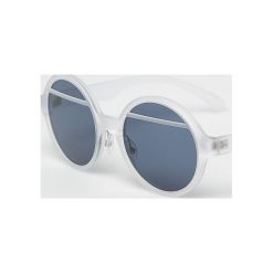 Adidas Originals - Okulary AORP001. Białe okulary przeciwsłoneczne damskie adidas Originals, okrągłe. Za 379,90 zł.