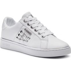 Sneakersy GUESS - Brandia FL7BRA ELE12 WHITE. Białe półbuty damskie Guess, ze skóry ekologicznej. W wyprzedaży za 439,00 zł.