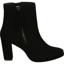 Botki - 7260128A NERO. Czarne botki damskie skórzane marki Venezia, na platformie. Za 389,00 zł.