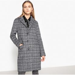 Płaszcz w stylu księcia Walii 40% wełna. Szare płaszcze damskie marki La Redoute Collections, m, w kratkę, z poliesteru. Za 433,44 zł.