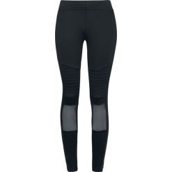 Legginsy: Urban Classics Ladies Tech Mesh Biker Leggings Legginsy czarny