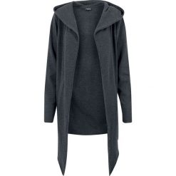 Kardigany męskie: Urban Classics Long Hooded Open Edge Cardigan Kardigan ciemnoszary