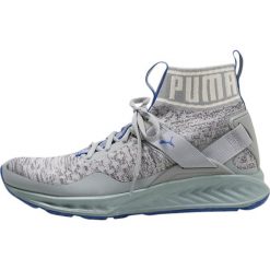 Puma IGNITE EVOKNIT Obuwie do biegania treningowe quarry/asphalt/lapis blue. Niebieskie buty do biegania damskie Puma, z materiału. W wyprzedaży za 384,30 zł.