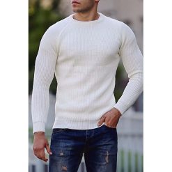 Sweter męski GERARD ECRU. Swetry męskie Sweter męski GERARD ECRU, s, bez wzorów, bez kołnierzyka, bez kaptura. W wyprzedaży za 69,00 zł.