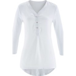Bluzki damskie: Bluzka shirtowa bonprix biały