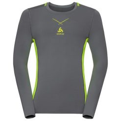 Odlo Koszulka męska Ceramicool pro Shirt l/s crew neck grafitowa r. L. Szare koszulki sportowe męskie Odlo, l. Za 108,53 zł.