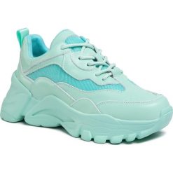 Sneakersy TOGOSHI - TG-19-04-000179 615. Zielone półbuty damskie Togoshi, ze skóry ekologicznej, bez obcasa, na płaskiej podeszwie. Za 479,00 zł.