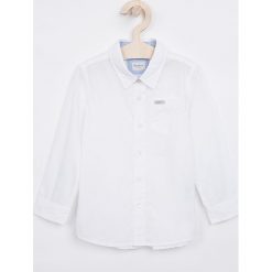 Pepe Jeans - Koszula dziecięca Nate 92-180 cm. Białe koszule chłopięce z bawełny, klasyczne, długie. W wyprzedaży za 129,90 zł.