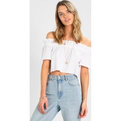 Bluzki damskie: NAKD DEBIFLUE OFF SHOULDER SHORT SLEEVE Bluzka white