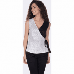 Giorgio Di Mare top damski XL czarny. Czarne bluzki damskie Giorgio di Mare, xl, bez wzorów, bez kołnierzyka. Za 179,00 zł.