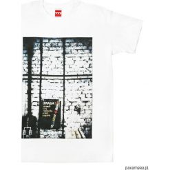 Koszulka LINY i ŁAŃCUCHY tshirt. Białe koszulki męskie Pakamera, m, z nadrukiem, bez kołnierzyka, bez rękawów. Za 77,00 zł.