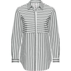 Bluzki damskie: Bluzka w paski: MUST HAVE bonprix biało-szary w paski