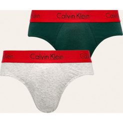 Calvin Klein Underwear - Slipy (2 pack). Szare slipy męskie Calvin Klein Underwear, s, bez wzorów, z elastanu. Za 149,90 zł.