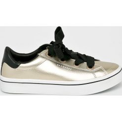 Skechers - Buty. Żółte buty sportowe damskie Skechers, bez wzorów, ze skóry, sportowe. W wyprzedaży za 199,90 zł.