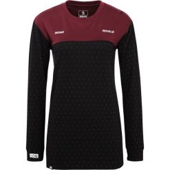 Podkoszulki damskie: Mons Royale BOYFRIEND LONGSLEEVE Podkoszulki burgundy/black birdseye