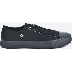 Big Star - Trampki. Czarne trampki i tenisówki damskie marki BIG STAR, z materiału, na sznurówki. Za 89,90 zł.