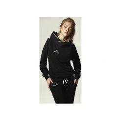 Bluza Sunday Unisex - czerń. Białe bluzy damskie Madnezz, s, z haftami, z elastanu, bez rękawów, z kapturem. Za 379,00 zł.