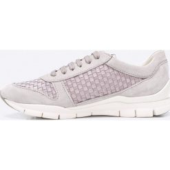 Geox - Buty. Szare buty sportowe damskie Geox, bez wzorów, z gumy, sportowe. W wyprzedaży za 239,90 zł.
