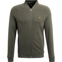 Bluzy męskie: Lyle & Scott HONEYCOMB BOMBER Bluza rozpinana olive
