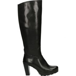 Kozaki - 184127FY V NE. Czarne buty zimowe damskie Venezia, ze skóry, na platformie. Za 589,00 zł.