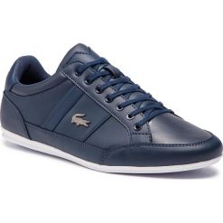 Sneakersy LACOSTE - Chaymon Bl 1 Cma 7-37CMA0094092 Nvy/Wht. Niebieskie sneakersy męskie Lacoste, na co dzień, bez wzorów, ze skóry ekologicznej, eleganckie, bez zapięcia. Za 529,99 zł.