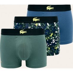 Lacoste - Bokserki (3-pack). Zielone bokserki męskie Lacoste, s, bez wzorów, z elastanu. W wyprzedaży za 169,90 zł.