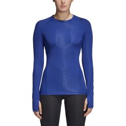 Koszulka adidas Alphaskin Tech CE0753 - niebieski. Niebieskie koszulki damskie Adidas, xs, bez wzorów, bez kołnierzyka, bez rękawów. Za 122,99 zł.