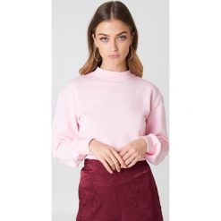 NA-KD Basic Bluza basic - Pink. Różowe bluzy damskie marki NA-KD Basic, bez wzorów, z bawełny, bez rękawów, bez kaptura. Za 100,95 zł.