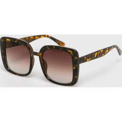 Answear - Okulary. Pomarańczowe okulary przeciwsłoneczne damskie ANSWEAR. W wyprzedaży za 39,90 zł.