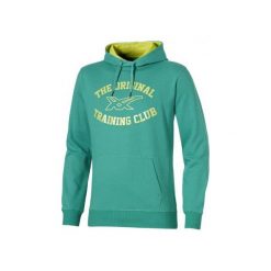 Bejsbolówki męskie: Asics Bluza męska Graphic Hoodie zielona r. XL (131532-4005)