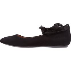 Baleriny damskie: Bianco POINTY Baleriny z zapięciem black