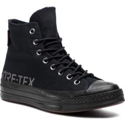 Trampki CONVERSE - Chuck 70 Hi GORE-TEX 162350C Black/Black/Black. Czarne trampki i tenisówki damskie Converse, bez wzorów, z gumy, bez zapięcia. W wyprzedaży za 359,00 zł.