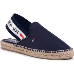 Espadryle TOMMY JEANS - Chunky Tape Slingback Espadrille FF2746 Twilight Navy C87. Niebieskie espadryle damskie Tommy Jeans, bez wzorów, z jeansu, bez obcasa. W wyprzedaży za 159,00 zł.
