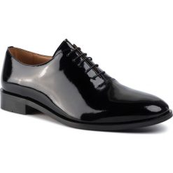 Półbuty GINO ROSSI - MPU382-RUDI-02 Black. Czarne buty wizytowe męskie ze skóry, eleganckie. Za 349,99 zł.