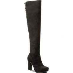 Muszkieterki TAMARIS - 1-25560-29 Black 001. Czarne buty zimowe damskie marki Tamaris, z materiału, na obcasie. W wyprzedaży za 219,00 zł.
