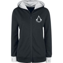 Bluzy rozpinane damskie: Assassin's Creed Find Your Past Bluza z kapturem rozpinana damska czarny/jasnoszary melanż