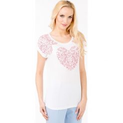 T-shirty damskie: T-shirt z kolorowym nadrukiem